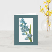 Redoute Blue Hyacinth Notecard Karte (Gelbe Blume)