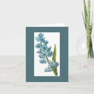 Redoute Blue Hyacinth Notecard Karte