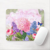 Redoute Blume Collage Mousepad (Mit Mouse)