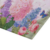 Redoute Blume Decorative Glaszuführung Schneidebrett (Ecke)