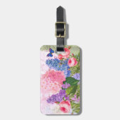 Redoute Blume Gepäckmarke Gepäckanhänger (Vorderseite vertikal)