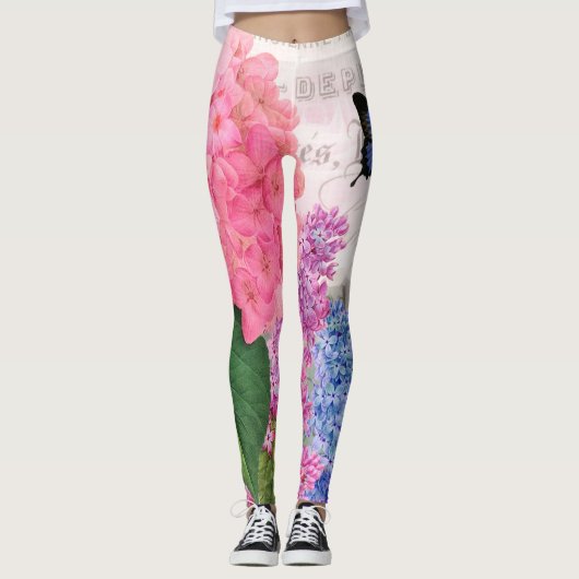 Redoute Blume Yoga Leggings (Vorderseite)