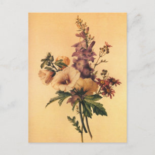 Redoute Blumenstrauß Postkarte