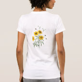 Redoute Coreopsis Blumen T-Shirt (Rückseite)