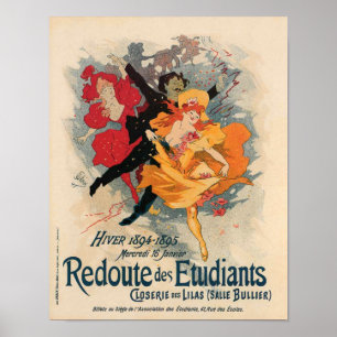 Redoute des Etudiants 1894 Poster