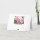 Redoute Flower Garden Grußkarte Karte (Rückseite)