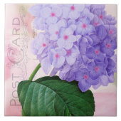 Redoute French Lila Hydrangea Keramik Tile Fliese (Vorderseite)
