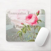 Redoute French Rose Mousepad (Mit Mouse)
