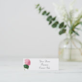 Redoute Hydrangea Custom Business Cards Mini Visitenkarte (Stehend Vorderseite)