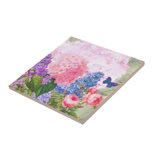 Redoute Hydrangea-französische Fliese (Seite)