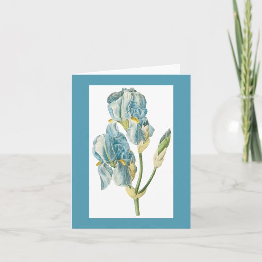 Redoute Iris Notecard Karte (Vorderseite)