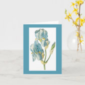 Redoute Iris Notecard Karte (Gelbe Blume)