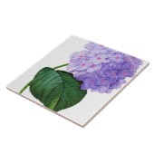 Redoute Lila Hydrangea Keramik Tile Untersetzer (Seite)