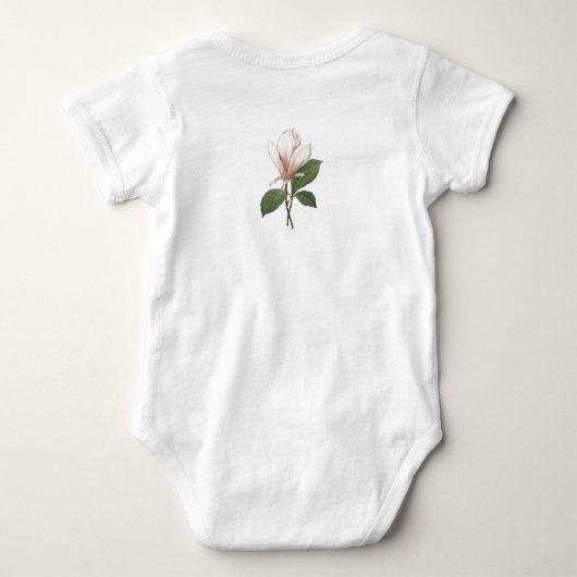 Redoute Magnolien-Säuglings-T - Shirt (Rückseite)