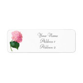 Redoute Pink Hydrangea Avery Address Labels (Vorne)