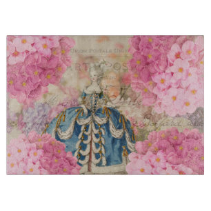 Redoute Pink Hydrangea Blume Glasschneidebrett Schneidebrett