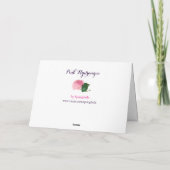 Redoute Pink Hydrangea Geburtstagskarte Karte (Rückseite)