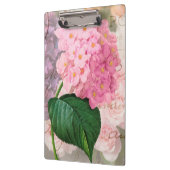 Redoute Pink Hydrangea Office-Zwischenablage Klemmbrett (Links)