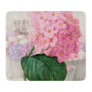 Redoute Pink Hydrangea Rectangle Cutting Board Schneidebrett