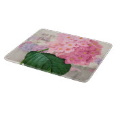 Redoute Pink Hydrangea Rectangle Cutting Board Schneidebrett (Ecke)