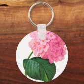 Redoute Pink Hydrangea Schlüsselanhänger (Vorderseite)
