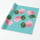 Redoute Pink Hydrangea Wrapping Paper Geschenkpapier (Ungerollt)