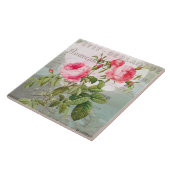 Redoute Pink Roses Keramik Tile Fliese (Seite)
