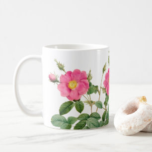 Redoute Pink Wild Rose Kaffee Tasse