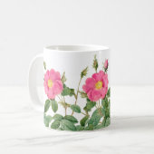 Redoute Pink Wild Rose Kaffee Tasse (Vorderseite Links)