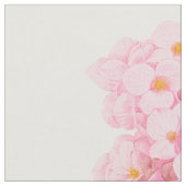Redoute rosa Hydrangeas kämmten Baumwollgewebe Stoff (Nahaufnahme)