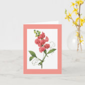 Redoute süße Erbse Notecard Karte (Gelbe Blume)