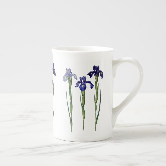 Redoute Three Blue Iris China Tasse (Rechts)