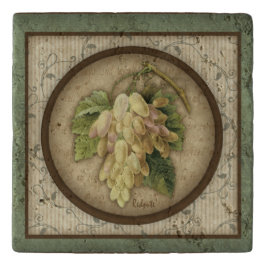 Redoute Trauben-Steinfliese Trivet Töpfeuntersetzer