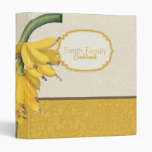 Redoutés Botanische Aquarellbanane 3 Ringbinde