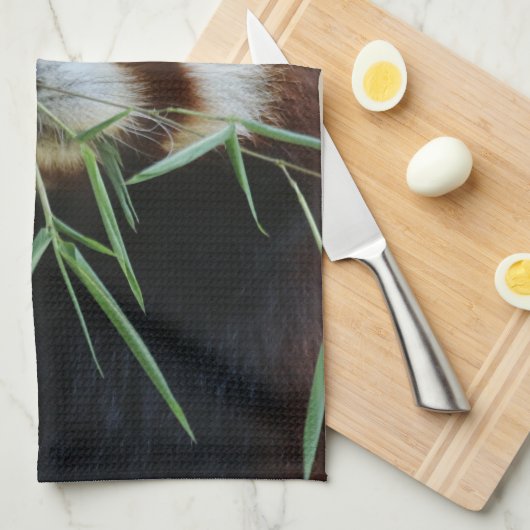 RedPanda 002 Geschirrtuch (Viertel Falte)