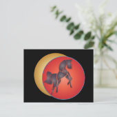 Redpferd Postkarte (Stehend Vorderseite)