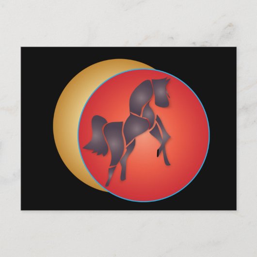 Redpferd Postkarte (Vorderseite)