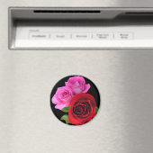 RedPinkTonedRoses2 Magnet (In Situ (Geschirrspüler))