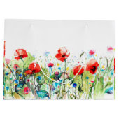 RedPoppies Blumendesign Große Geschenktüte (Rückseite)