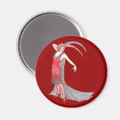 Redqueen's Scarlet Flapper Magnet (Vorderseite/Rückseite)