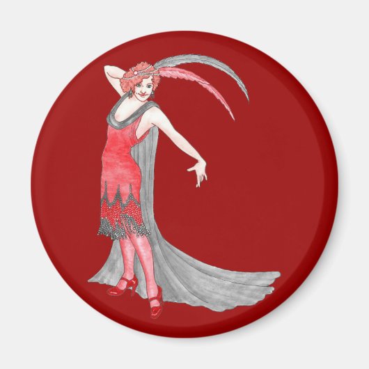 Redqueen's Scarlet Flapper Magnet (Vorne)