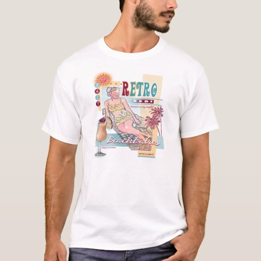 REDretro Strand T-Shirt (Vorderseite)