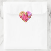 REDROSE Petal Crystal Design Herz-Aufkleber (Tasche)