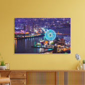 RedRoss Osaka Wheel & Skyline bei Leinwand Art (Insitu (Wohnzimmer))