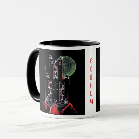 Redrum Art Tasse (Vorderseite Links)