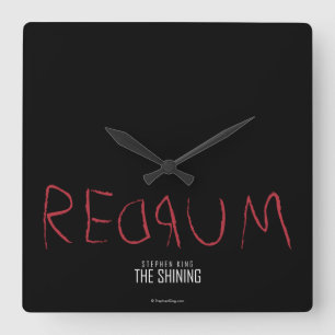 Redrum Quadratische Wanduhr