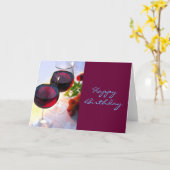 Reds am Nachmittag Geburtstag Karte (Gelbe Blume)