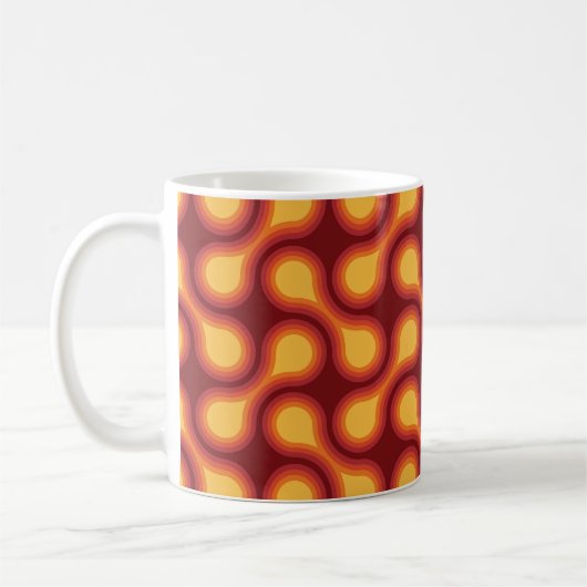 Reds des Grafischen Kreises von Funky 1970s Kaffeetasse (Links)