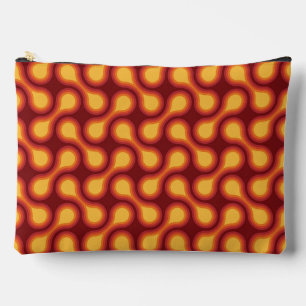Reds des Grafischen Kreises von Funky 1970s Zubehörtasche