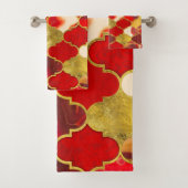 Reds und Gold Badhandtuch Set (Insitu)